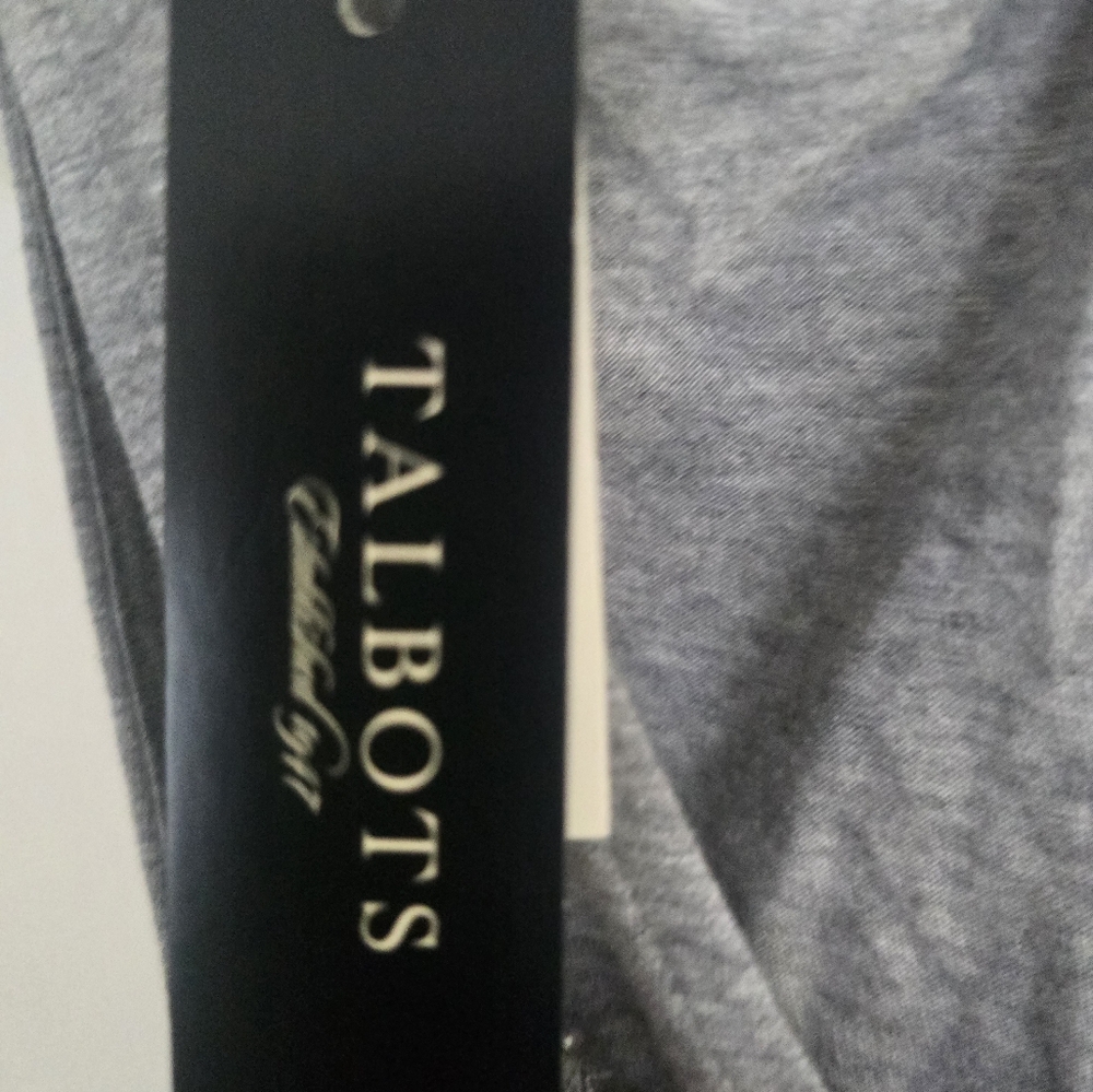 Talbots Silver Sequin Gray Sleeveless Top Size M New with tags - Picture 5 of 6